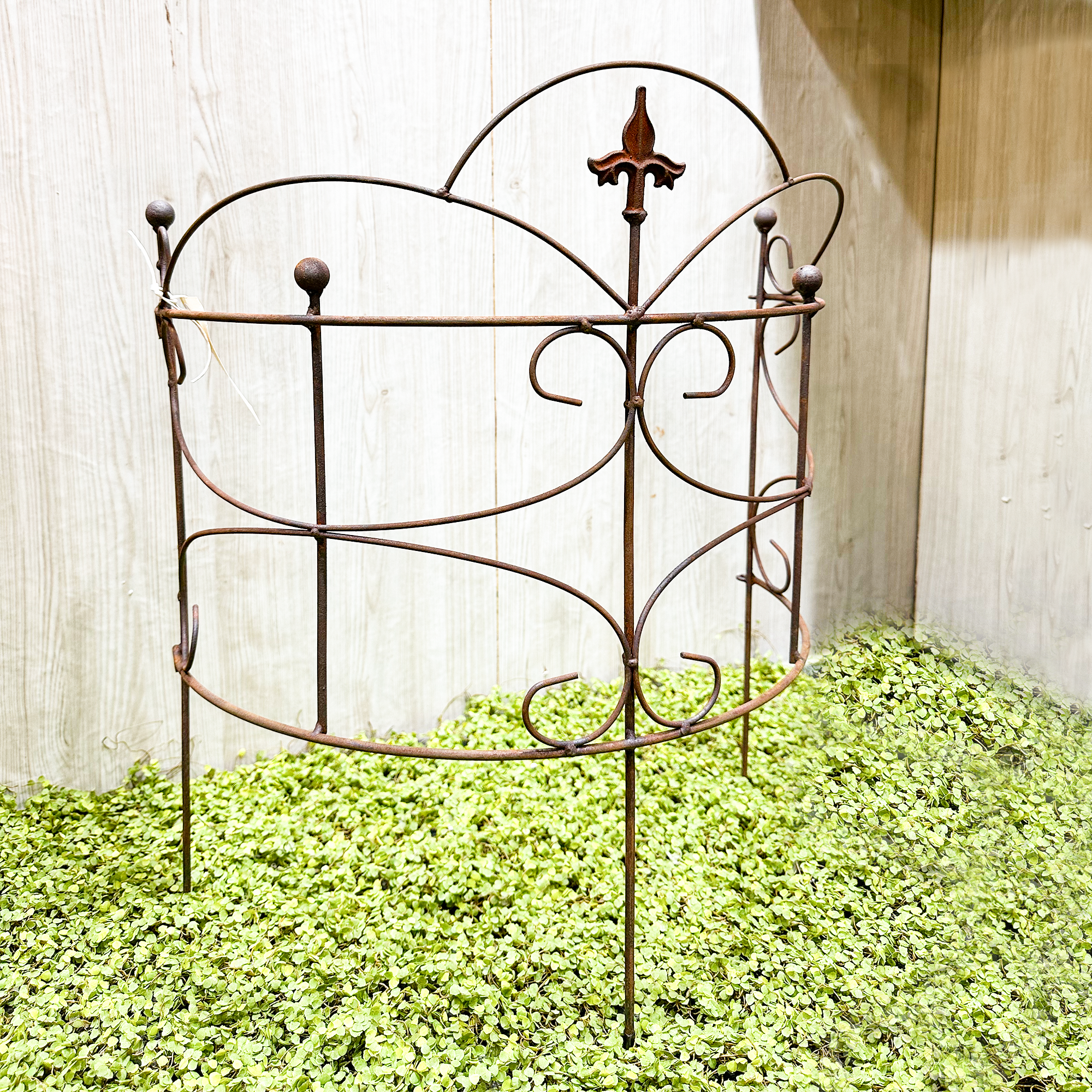 W3066E-L80-HC curved fence/ plant support stand -a set of 2