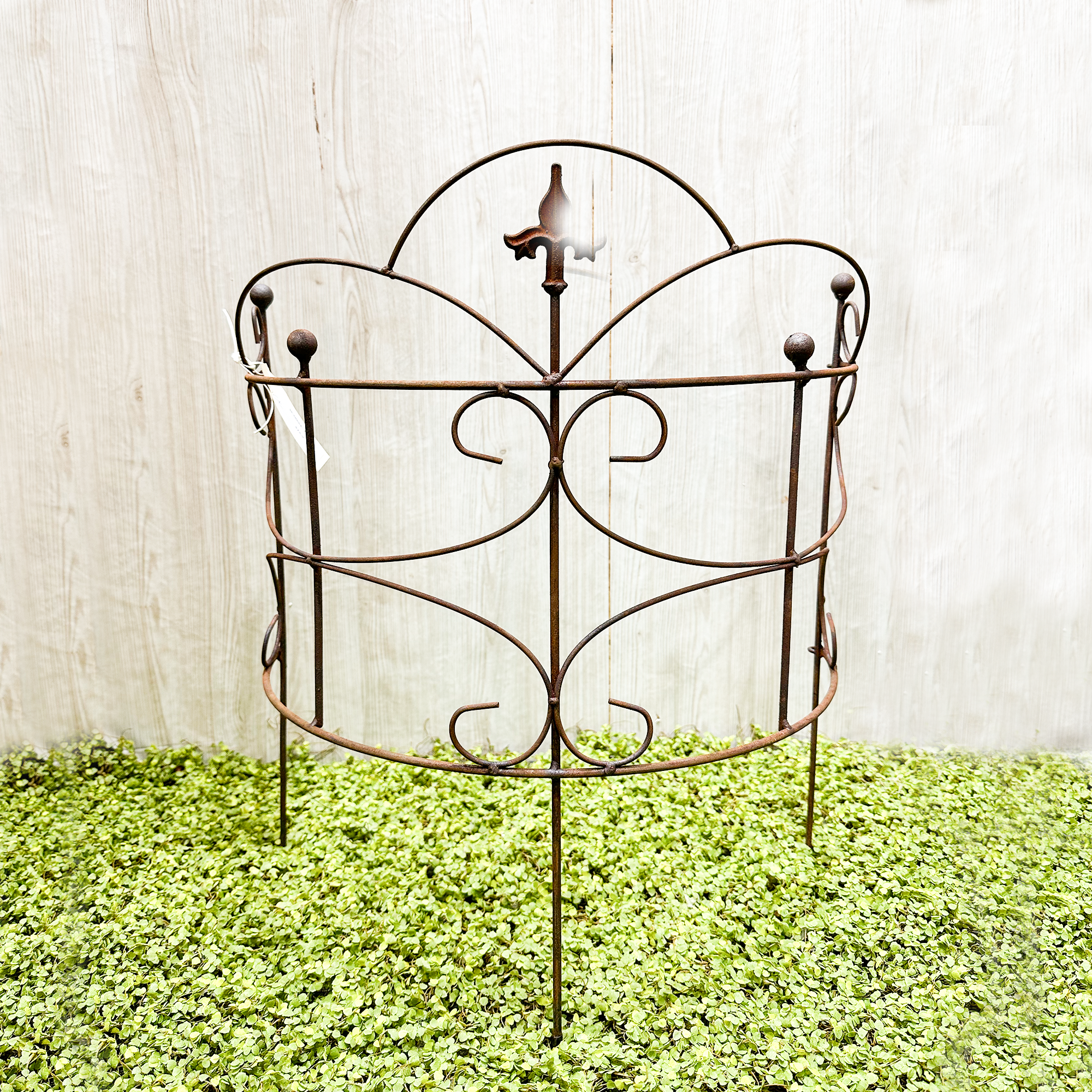 W3066E-L80-HC curved fence/ plant support stand -a set of 2