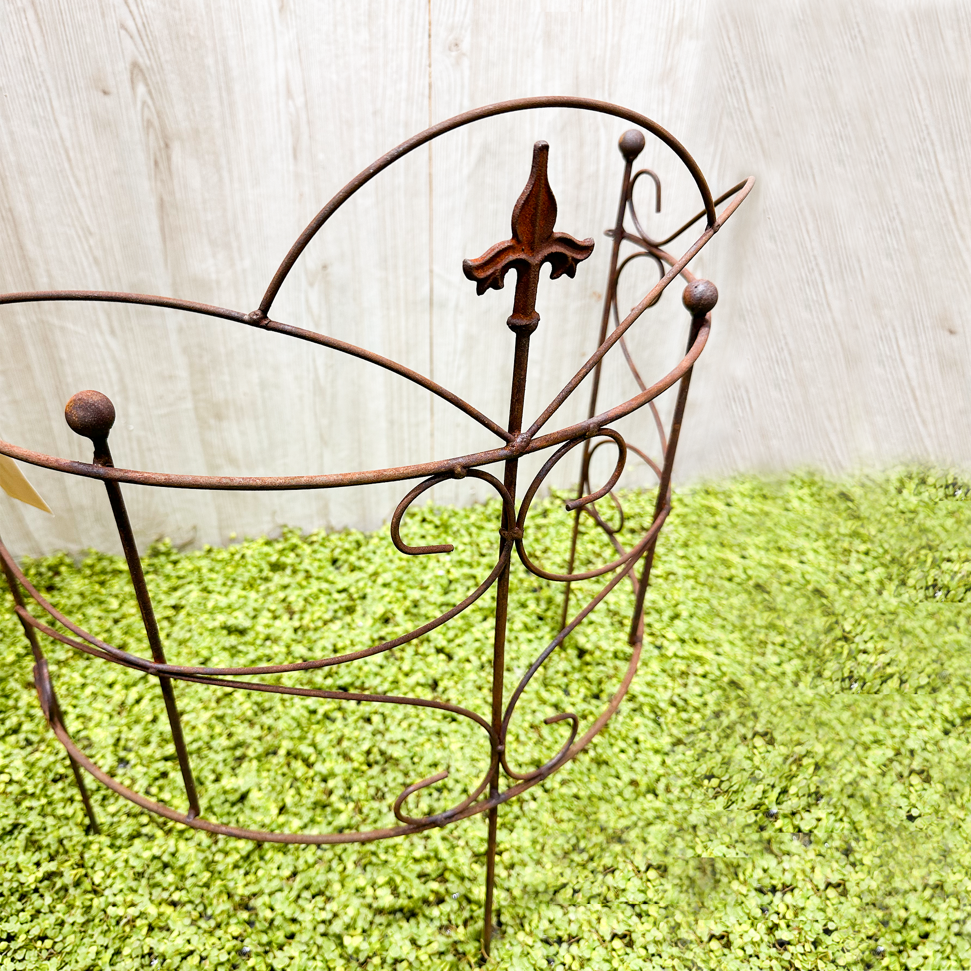 W3066E-L80-HC curved fence/ plant support stand -a set of 2