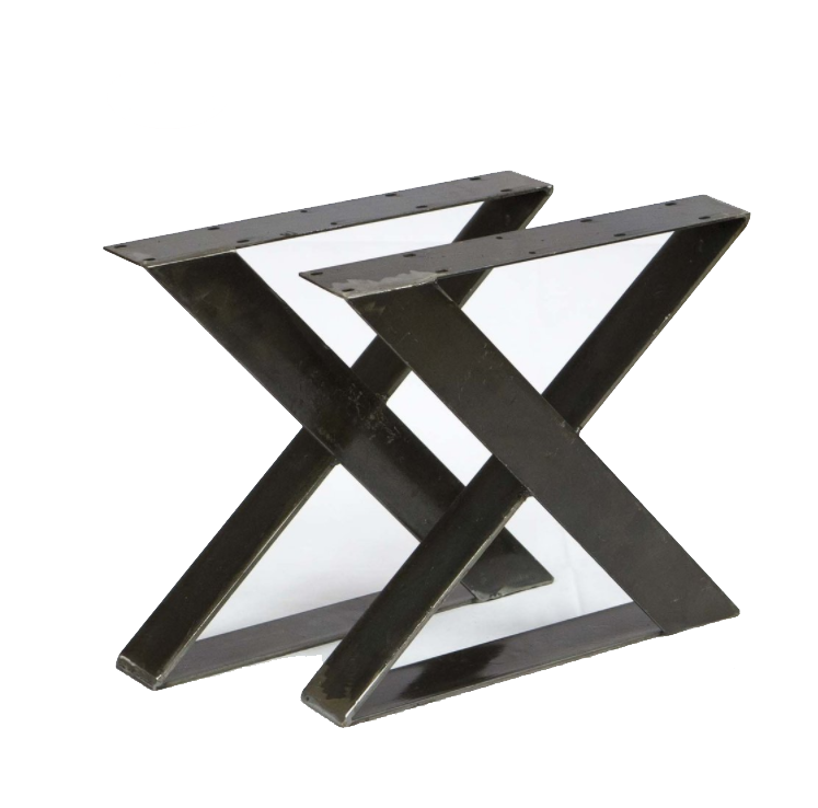 W5039D Flat Iron Coffee Table X Legs, 1 Pair (Set of 2 legs)