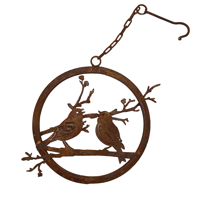 *W4273 Love Birds Branch Ring with hook Set of 3