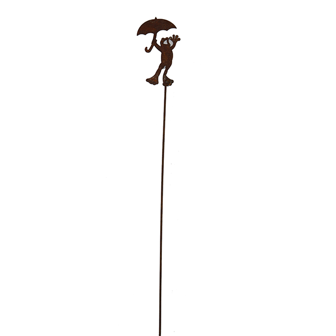 *W4937 Picks frog with umbrella