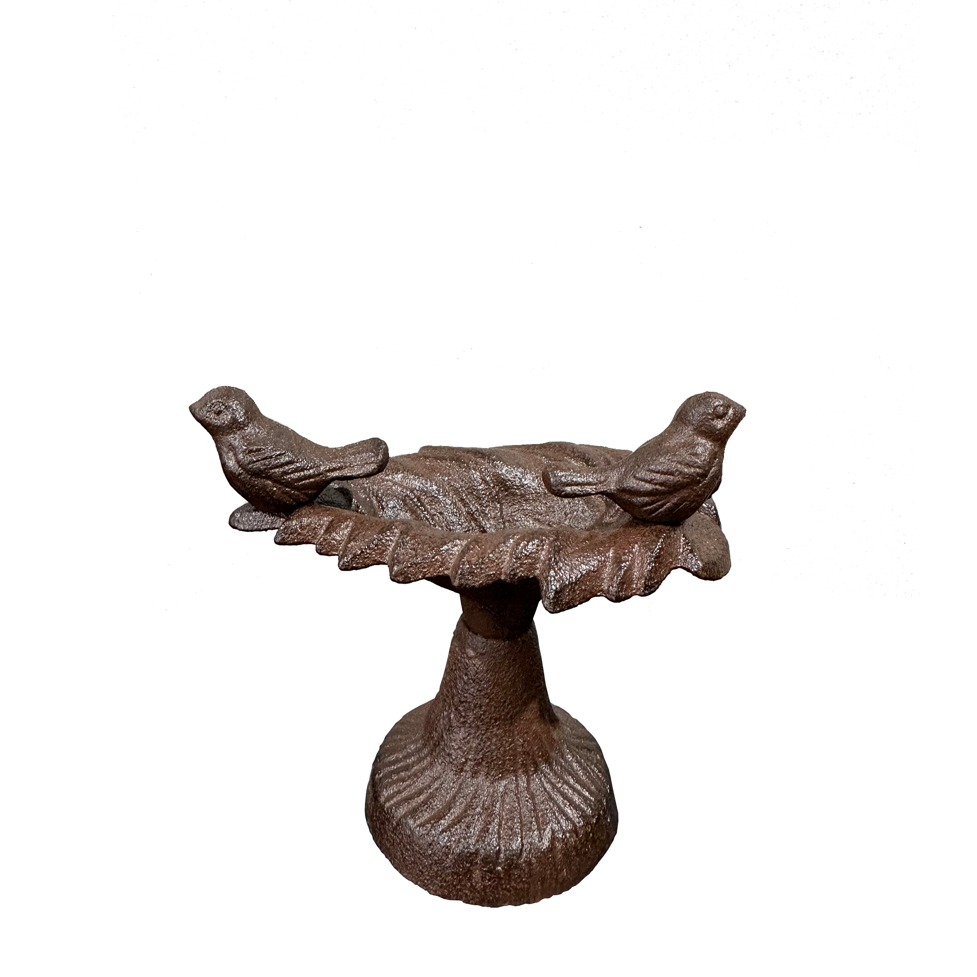 Cast Iron Bird Bath & Feeder- Double birds - YW-IBF-012