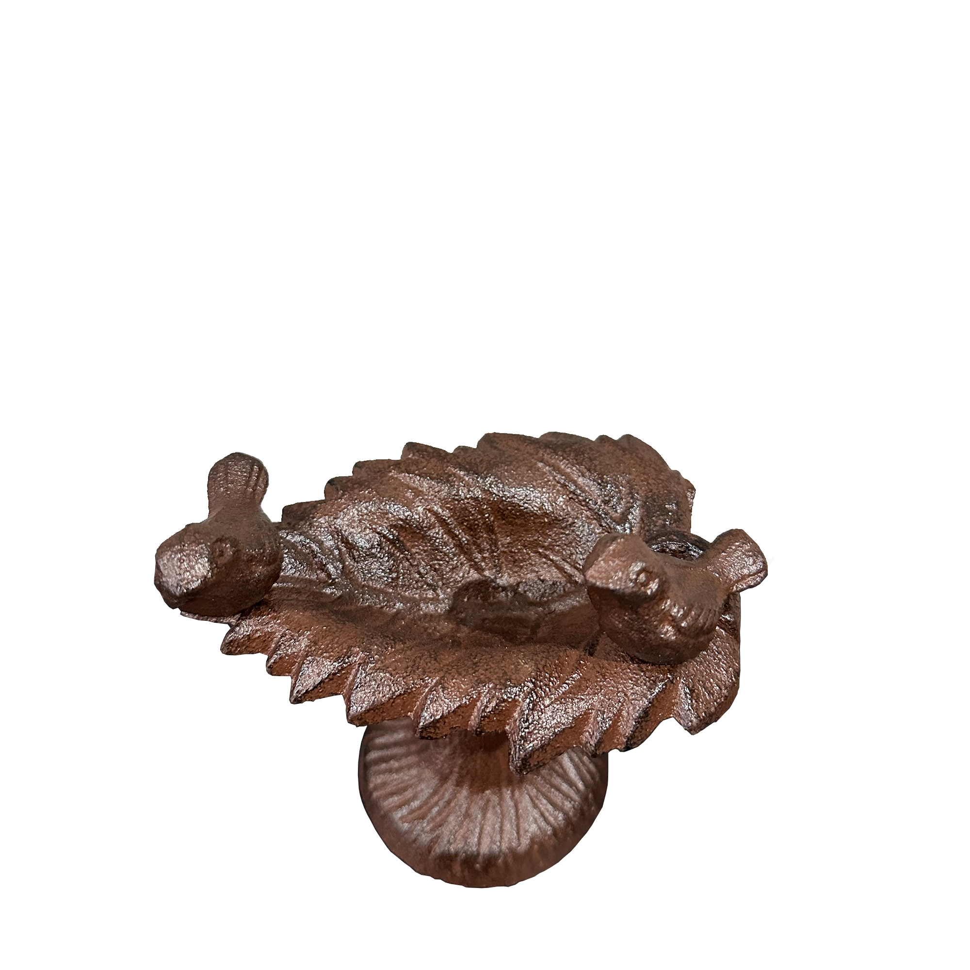 Cast Iron Bird Bath & Feeder- Double birds - YW-IBF-012