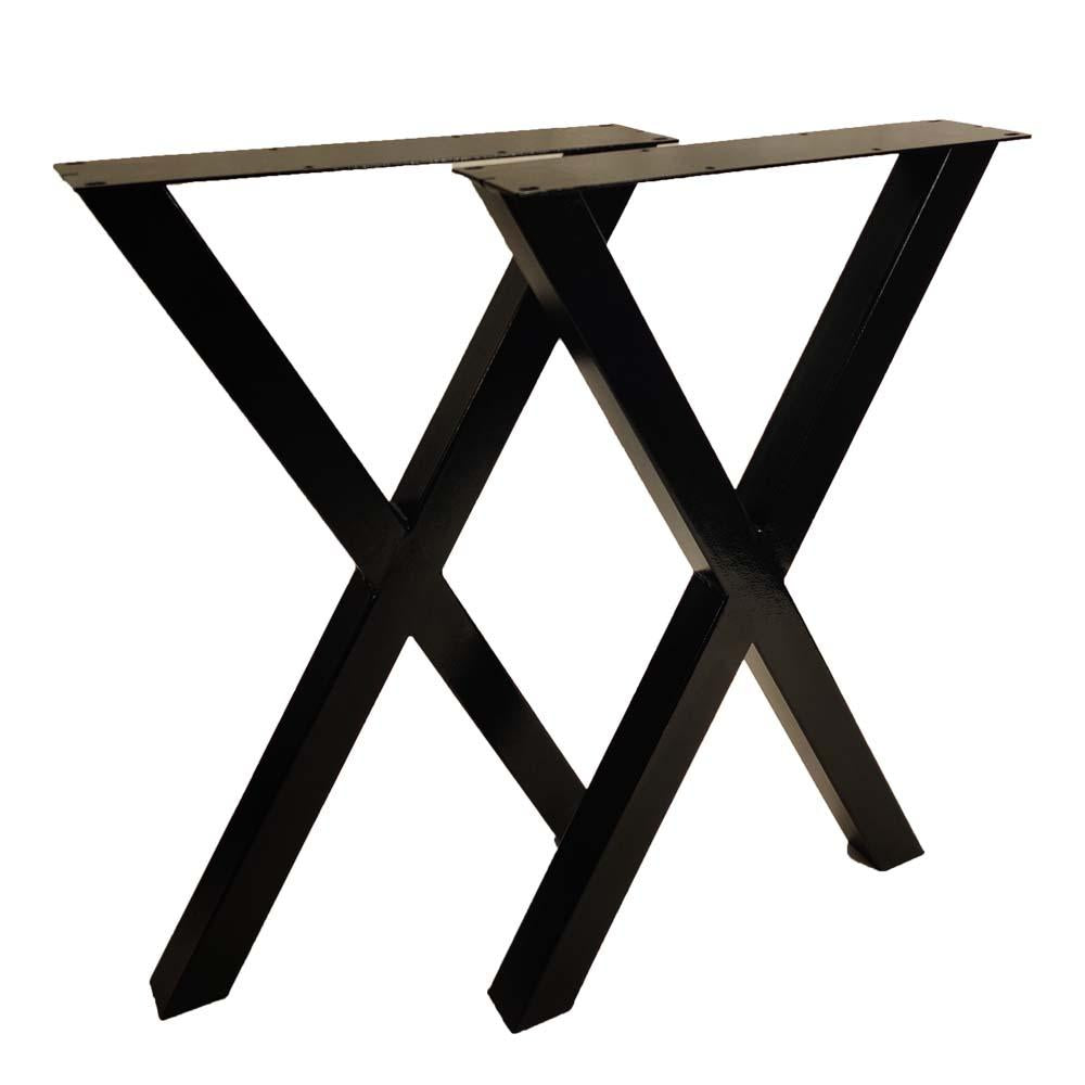 W5037BW2 Heavy duty Writing desk table X legs, 1 Pair 71cm tall
