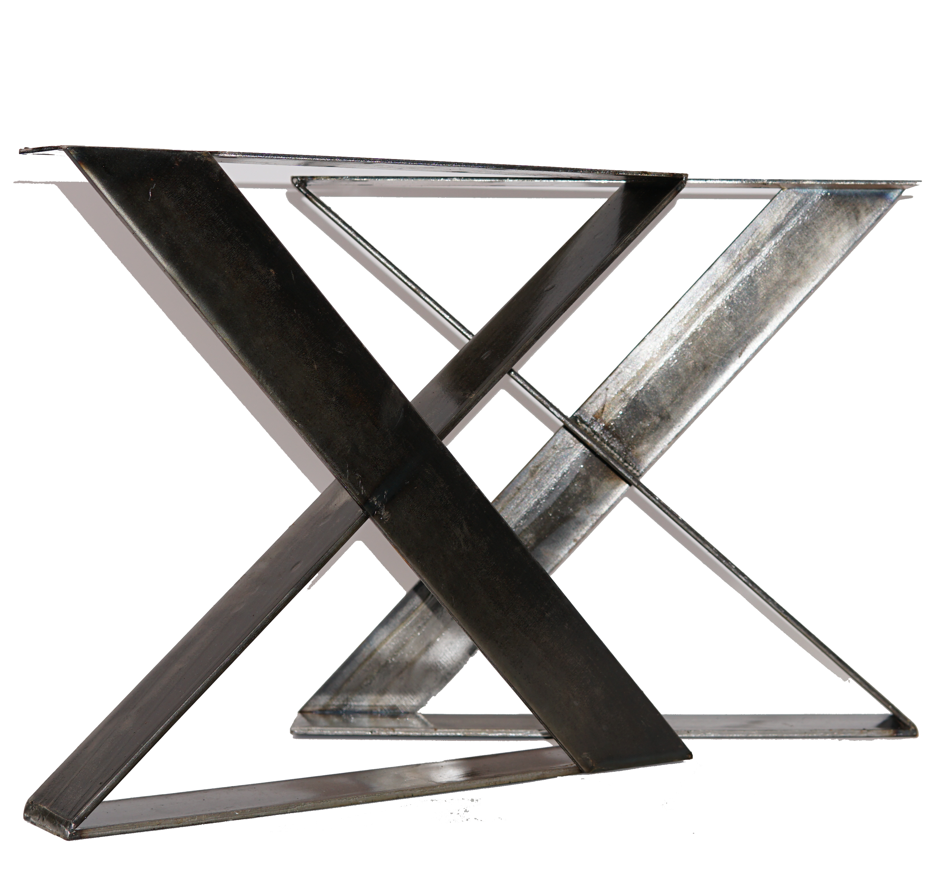 W5039D Flat Iron Coffee Table X Legs, 1 Pair (Set of 2 legs)