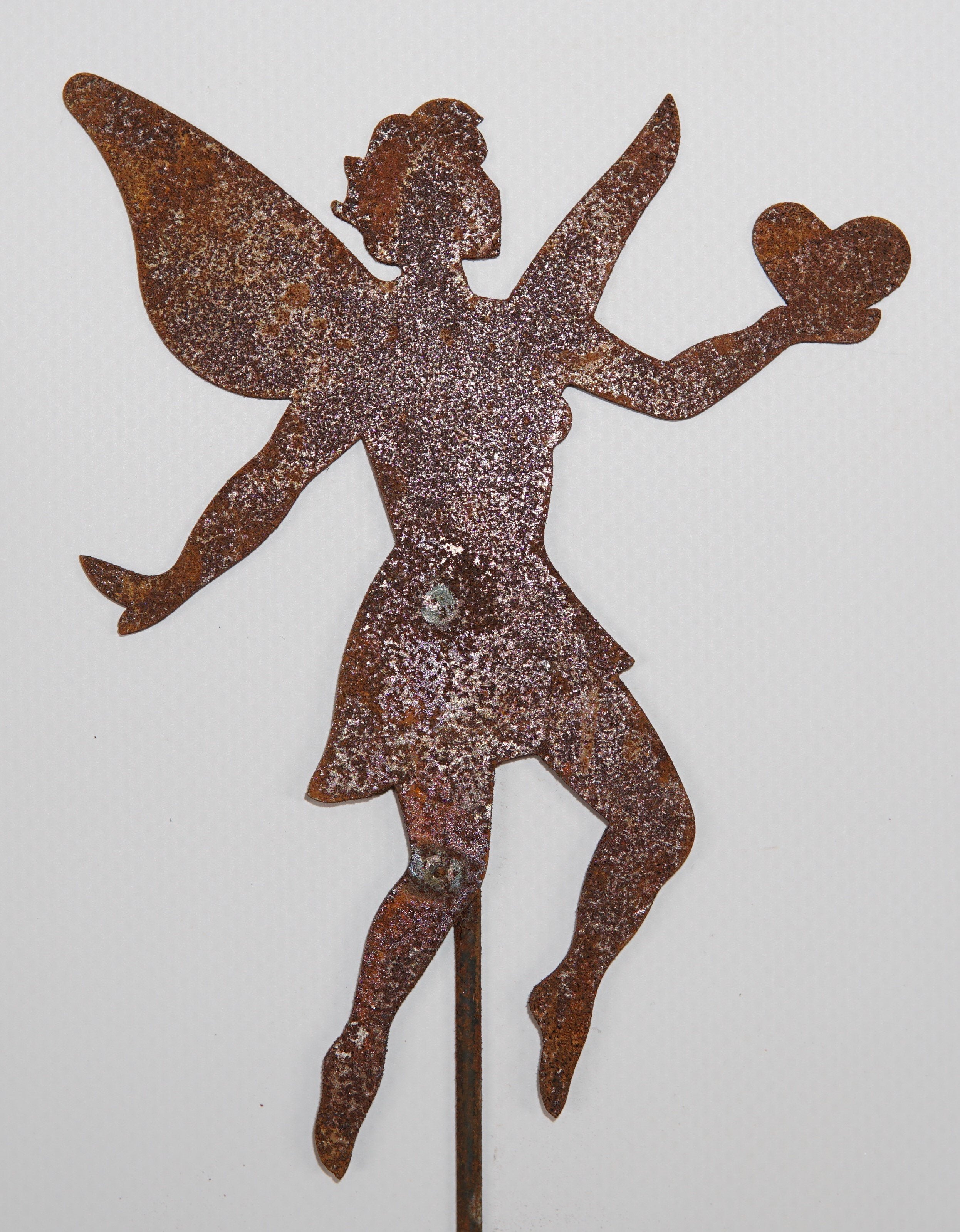*W4938 Stake angel with double wings - SET OF 5