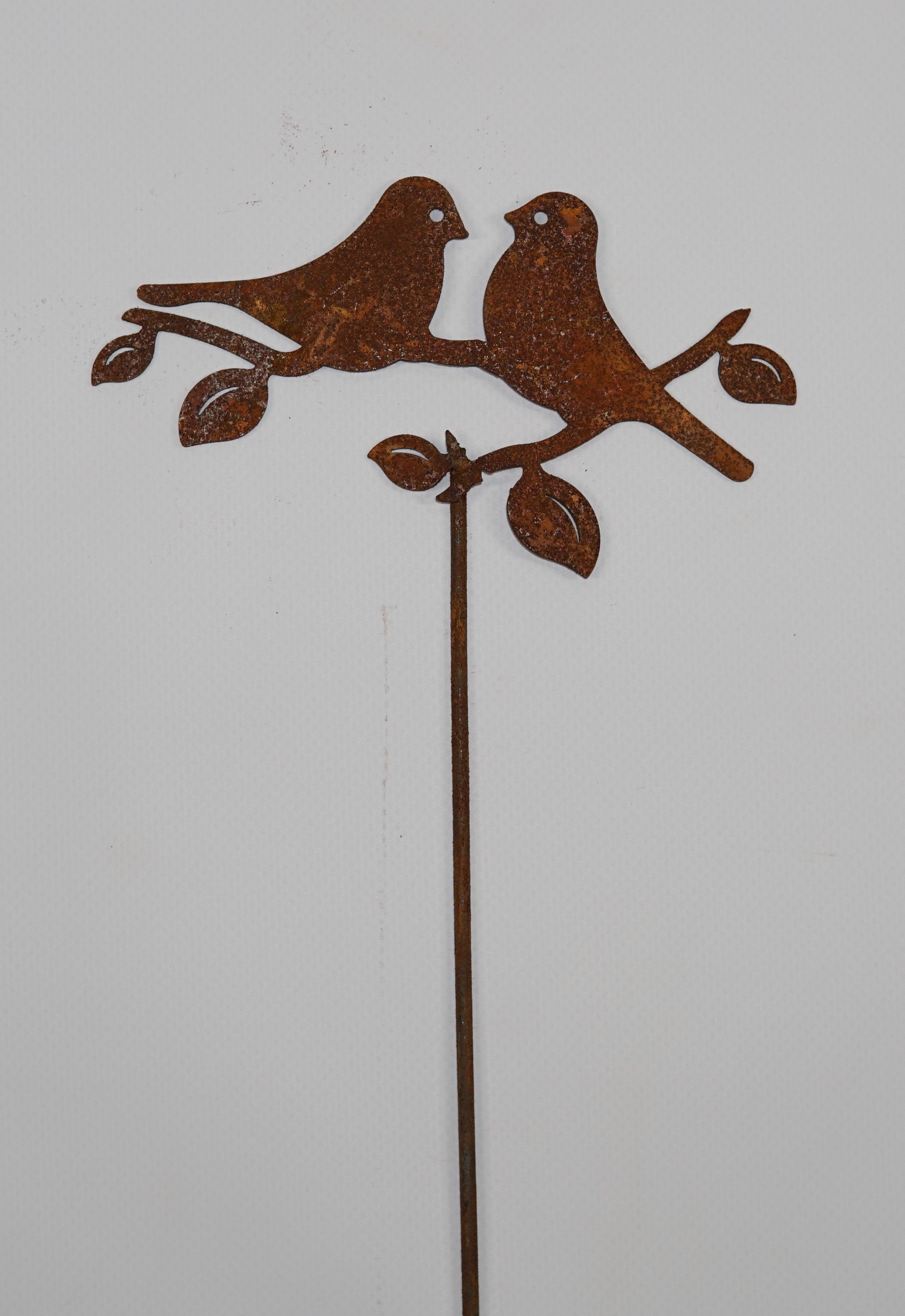 *W4135 LOVE Bird on branch hanging - SET OF 5