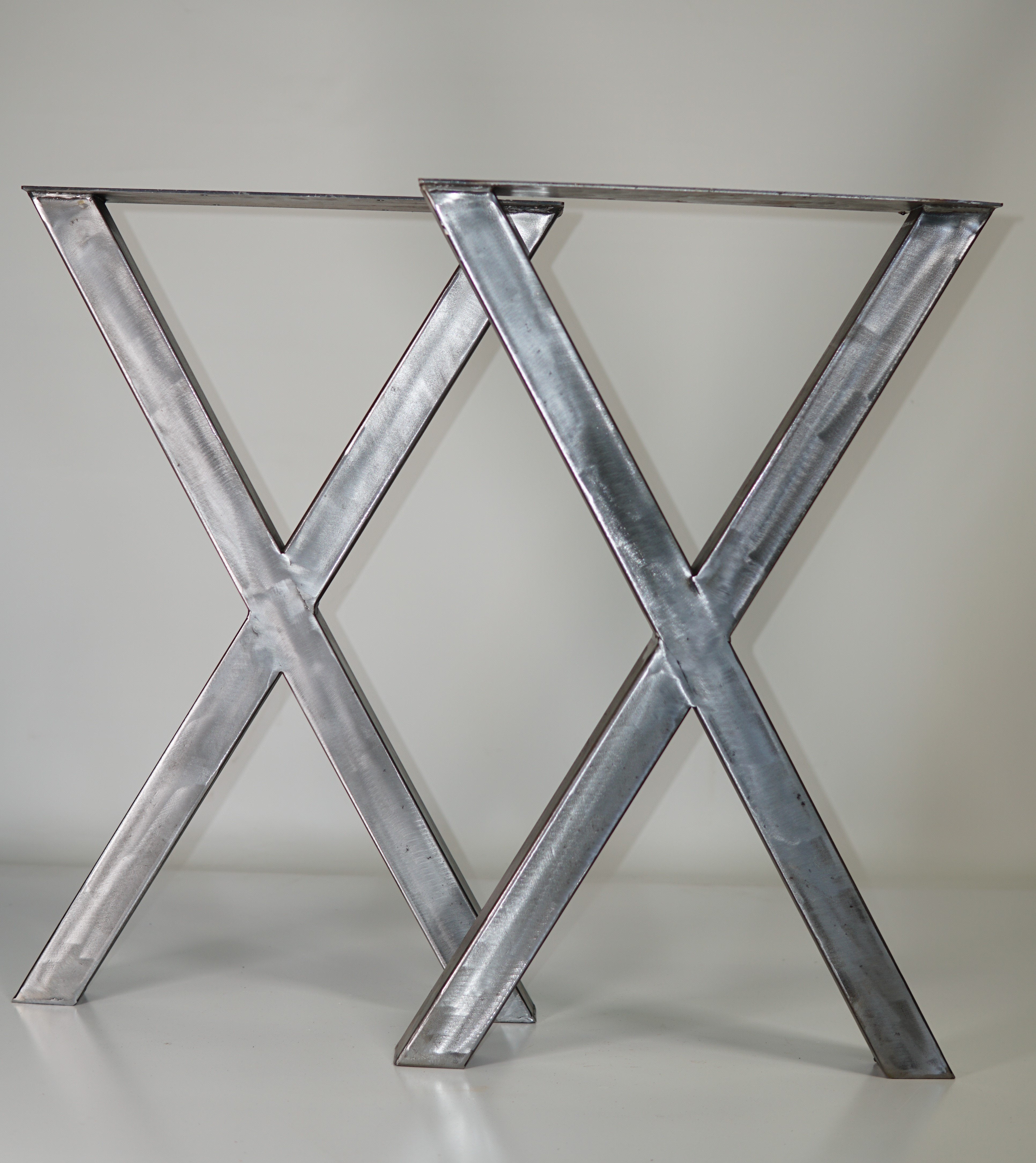 W5037BW2 Heavy duty Writing desk table X legs, 1 Pair 71cm tall
