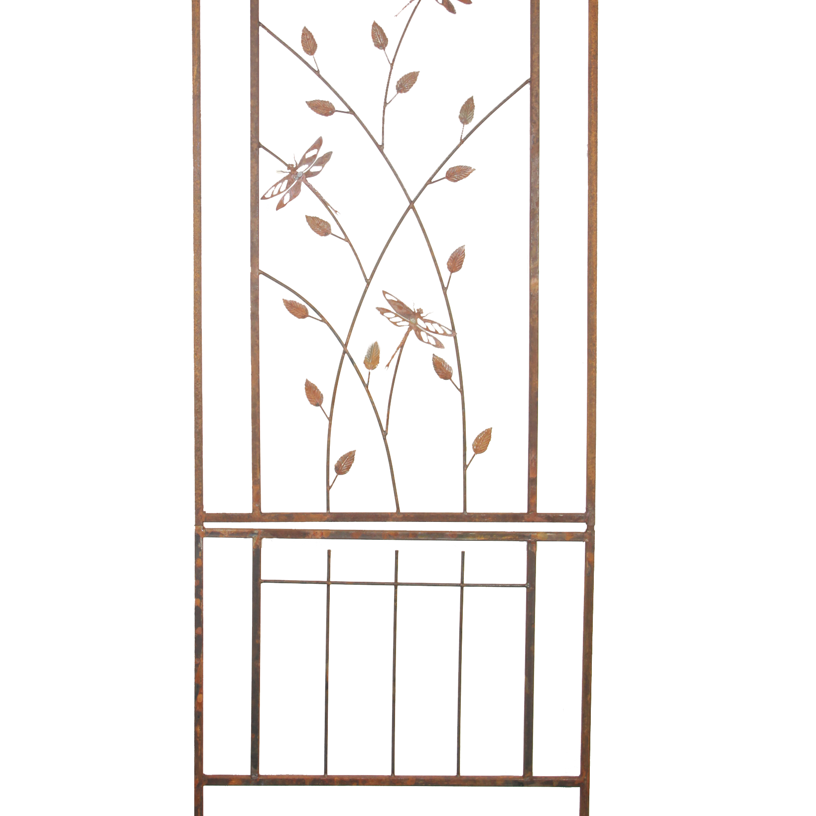 W4266KD Trellis dragonflies and leaves