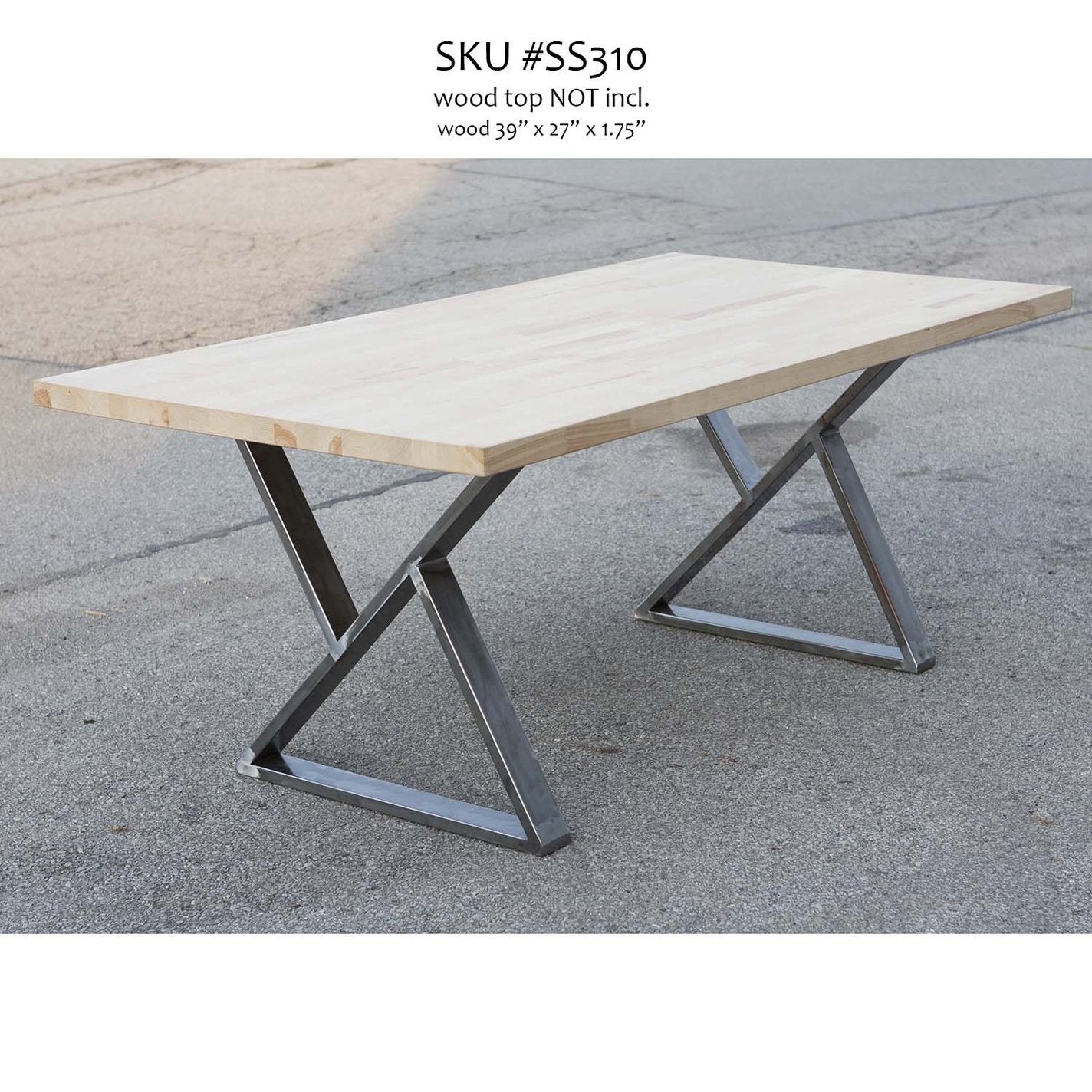 SS310 Z-shape Dining Table Legs, 1 Pair