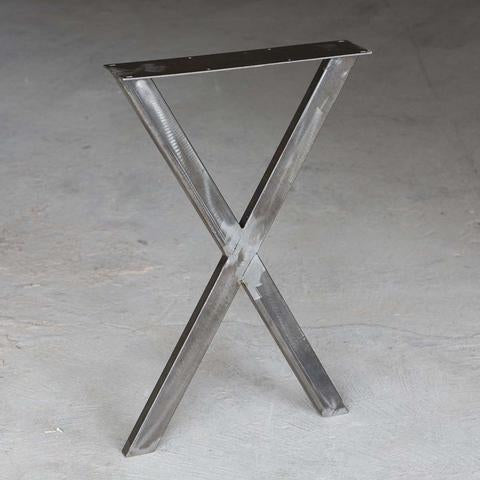 W5034BW Writing desk table X legs, 1 Pair (Set of 2 legs) 71cm tall