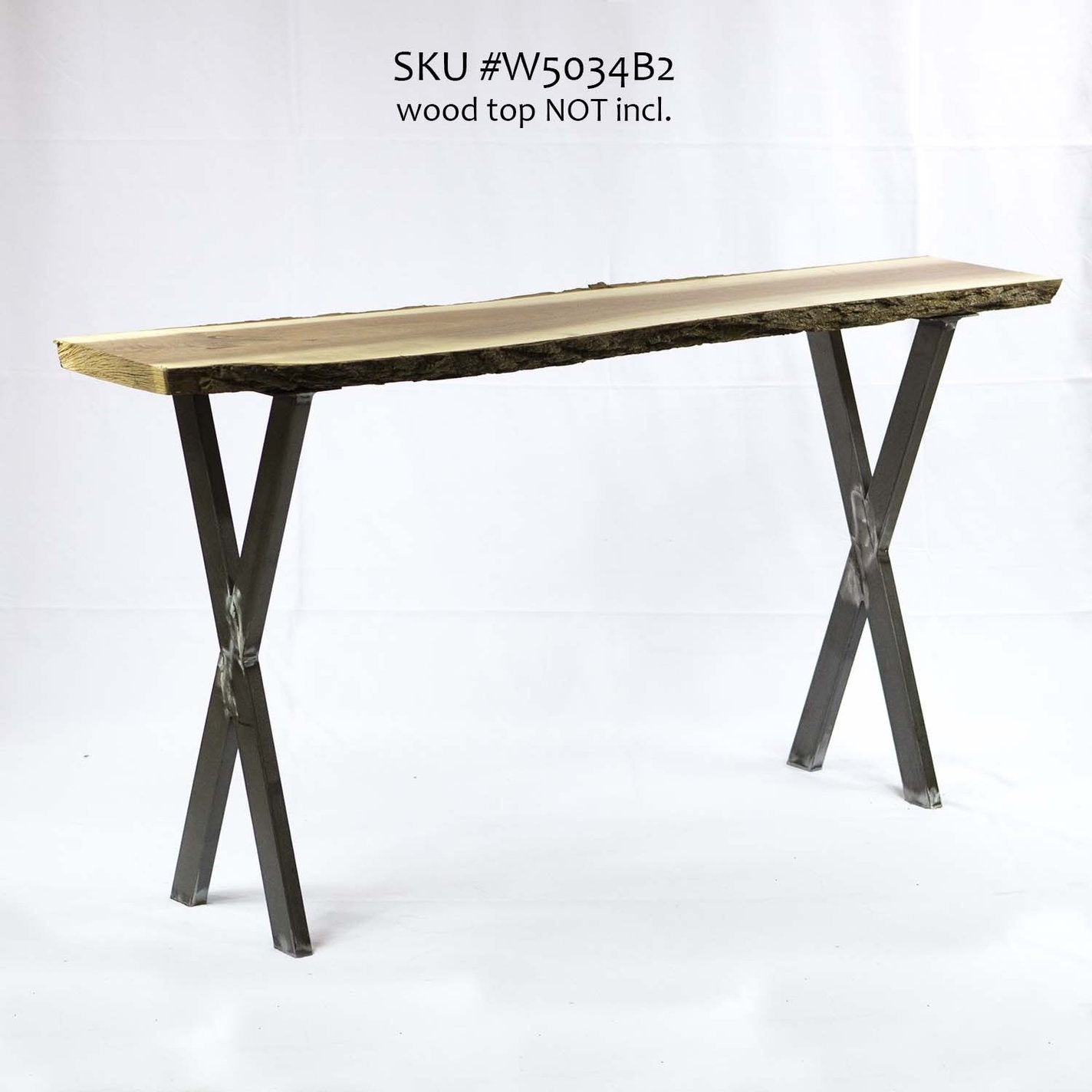 W5034B Console table X legs, 1 Pair (Set of 2 legs) 71cm tall