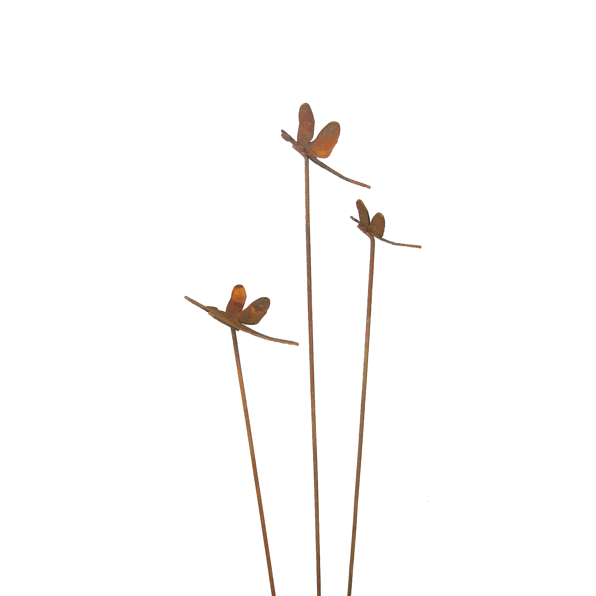 C1043S Three dragonflies with stake - Set of 2