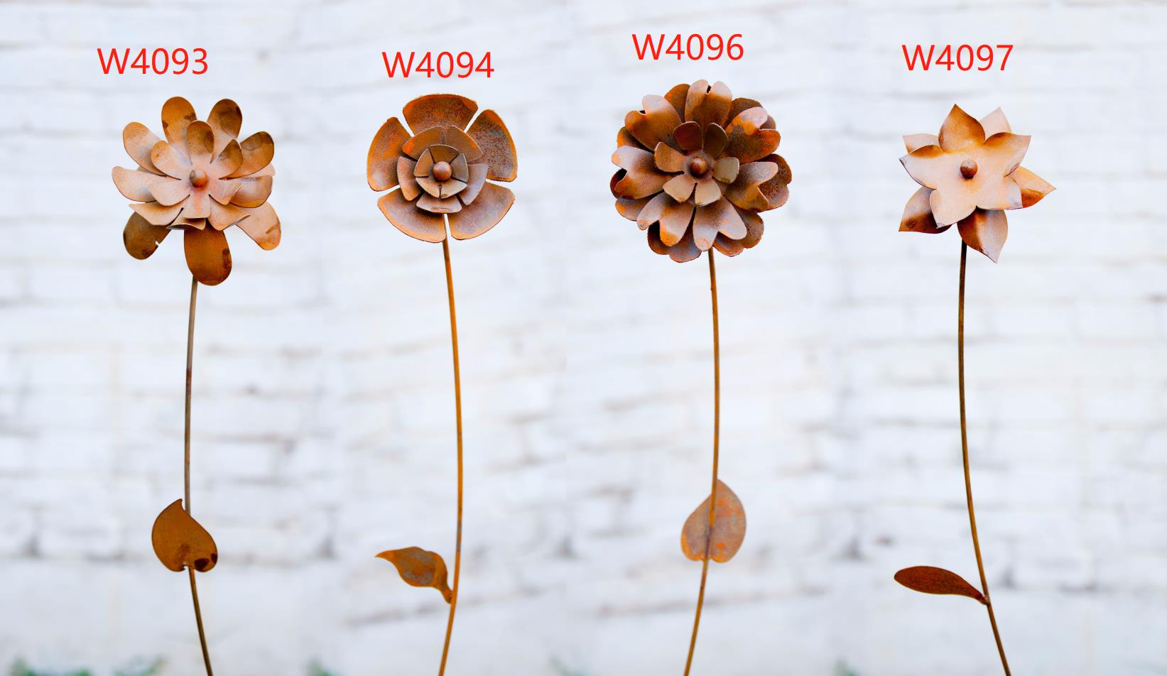 Metal flowers (W4093; W4094; W4096; W4097)