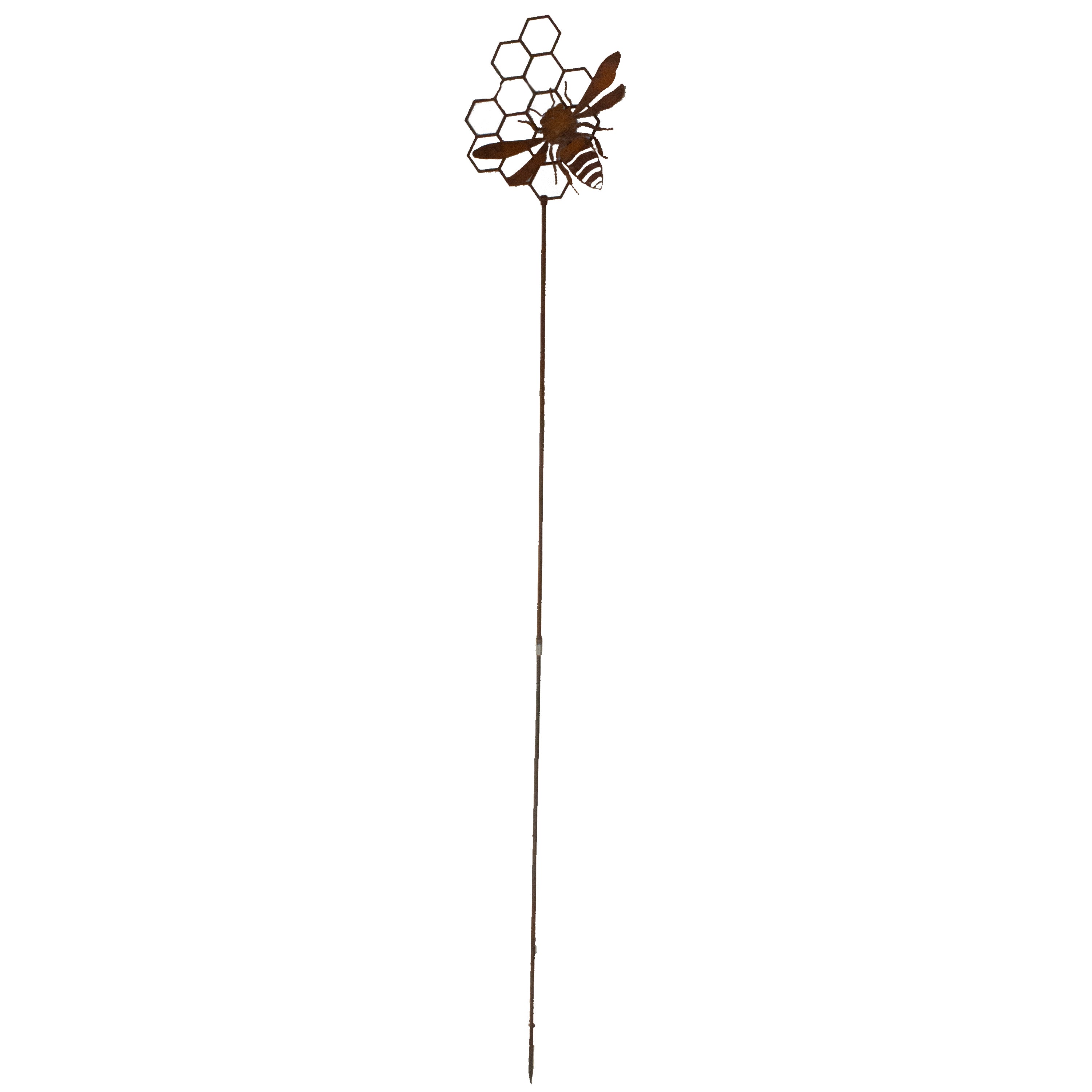 W4605 Bee Honeycomb Stake - Set of 2