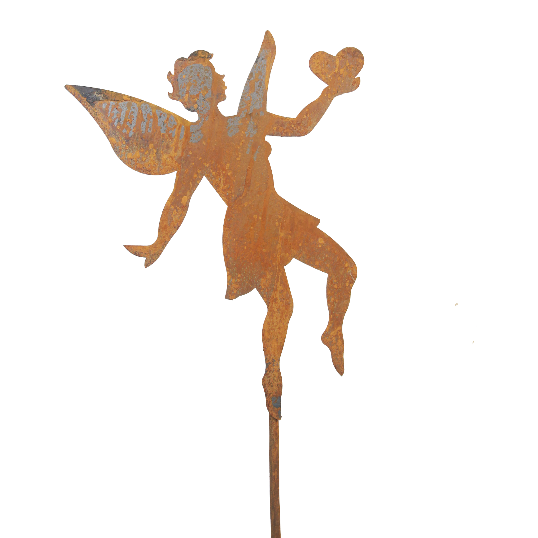 DE02022 Stake with angel and heart - Set of 3