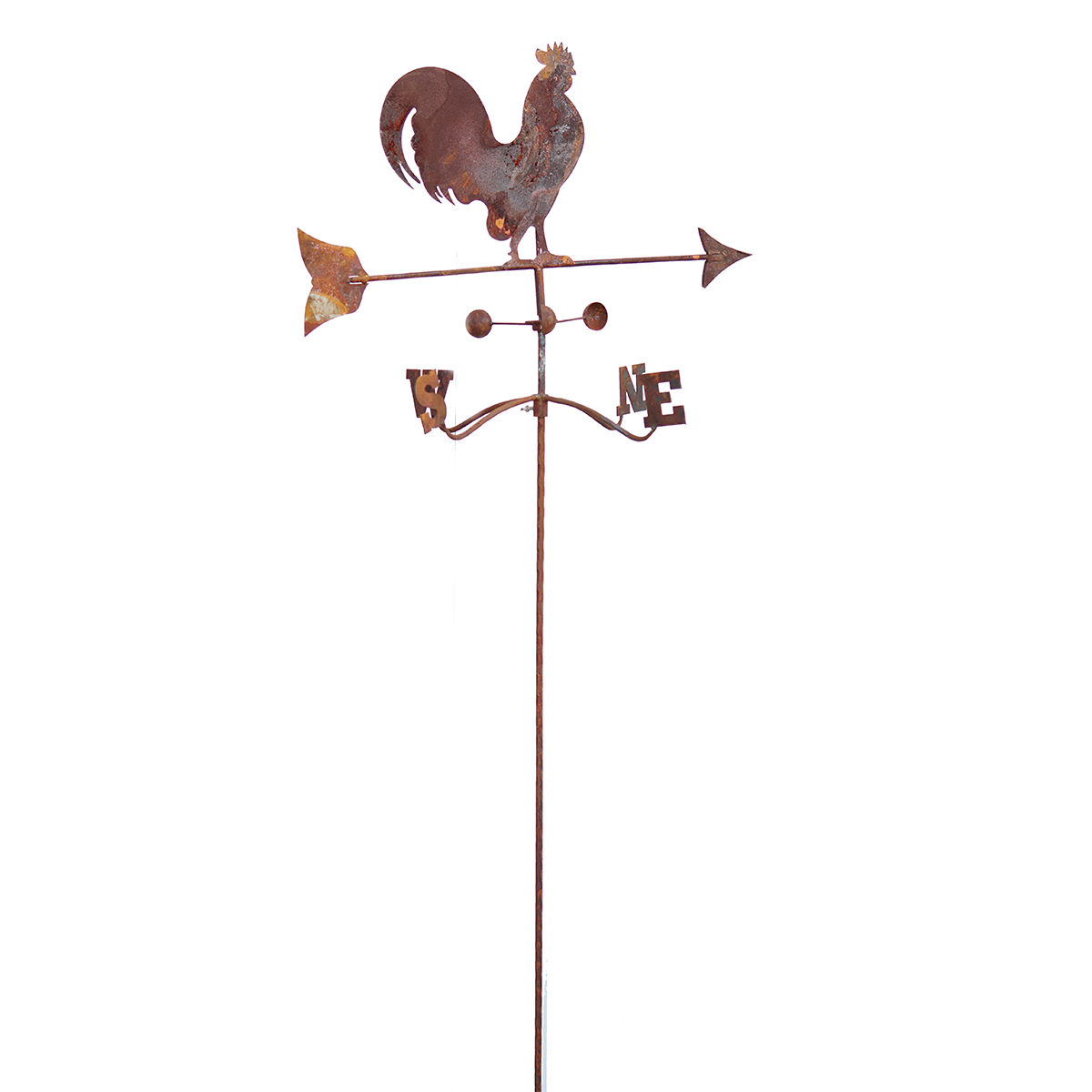 W3530D-KD  Wheathervane twist stake small rooster